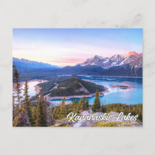Kananaskis-Seen, Alberta, Kanada Postkarte