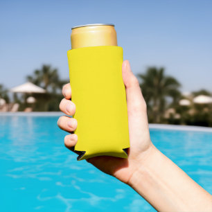 Kanariengelb einfarbig selters dosenkühler