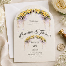 Kanariengelb Romantische Freesien-Blumenhochzeit
