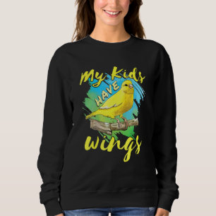 Kanarienvogel Haustier Vogel Fink Mama Papa Meine Sweatshirt