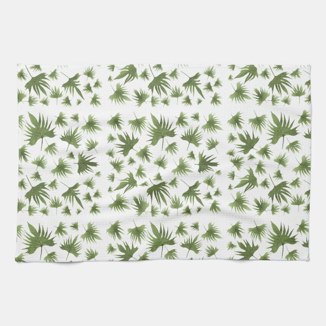 Kanarische Blätter Geschirrtuch (Horizontal)