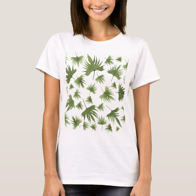 Kanarische Blätter T-Shirt (Vorderseite)