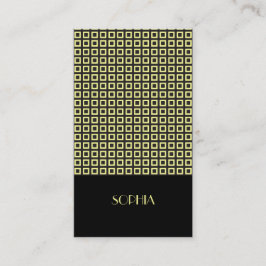 Kanarische Elegante Gemustert Beruflich Visitenkarte