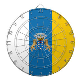 Kanarische Flagge (Kanarische Inseln, Spanien) Dartscheibe