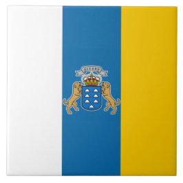 Kanarische Flagge (Kanarische Inseln, Spanien) Fliese