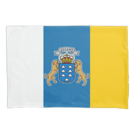 Kanarische Flagge (Kanarische Inseln, Spanien) Kissenbezug