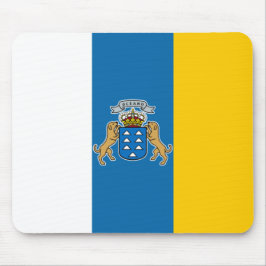 Kanarische Flagge (Kanarische Inseln, Spanien) Mousepad