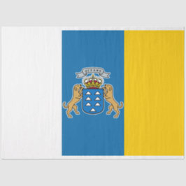 Kanarische Flagge (Kanarische Inseln, Spanien) Seidenpapier