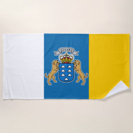 Kanarische Flagge (Kanarische Inseln, Spanien) Strandtuch