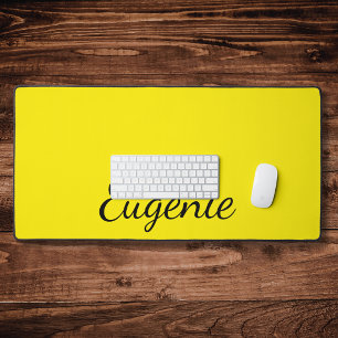 Kanarische Gelbe Elegantenname Trendy Minimalist Schreibtischunterlage