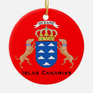 Kanarische Inseln Cutom Weihnachtsverzierung Keramik Ornament