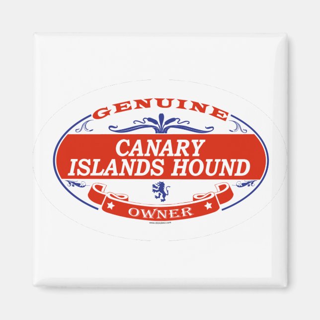 Kanarische Inseln Hound Magnet (Vorne)