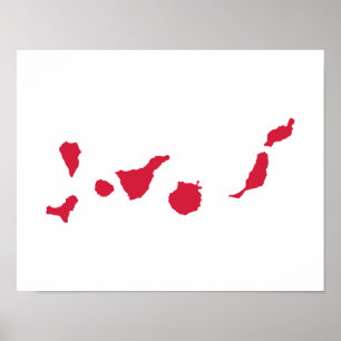 Kanarische Inseln Poster