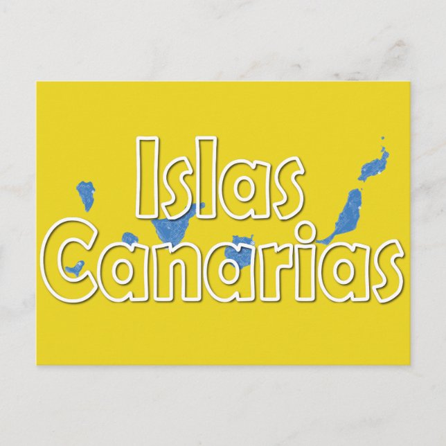 Kanarische Inseln Postkarte (Vorderseite)
