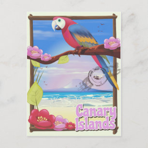 Kanarische Inseln Sommerurlaub Poster Postkarte