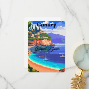 Kanarische Inseln Spanien Reise Postkarten Kunst, 