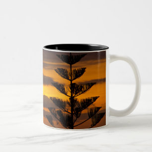 Kanarischer Sonnenuntergang, Teneriffa, Zweifarben Zweifarbige Tasse