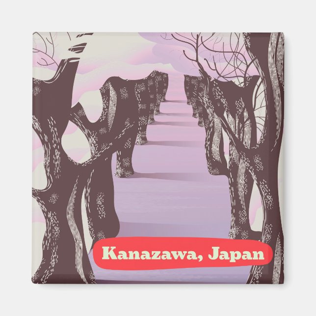 Kanazawa, Japan Blossom Magnet (Vorne)