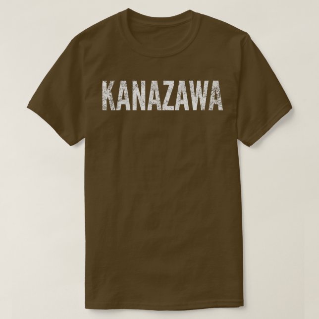 Kanazawa Japan Distressed Graphic  T-Shirt (Design vorne)