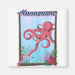 Kanazawa Japan Vintages Reiseplakat Magnet