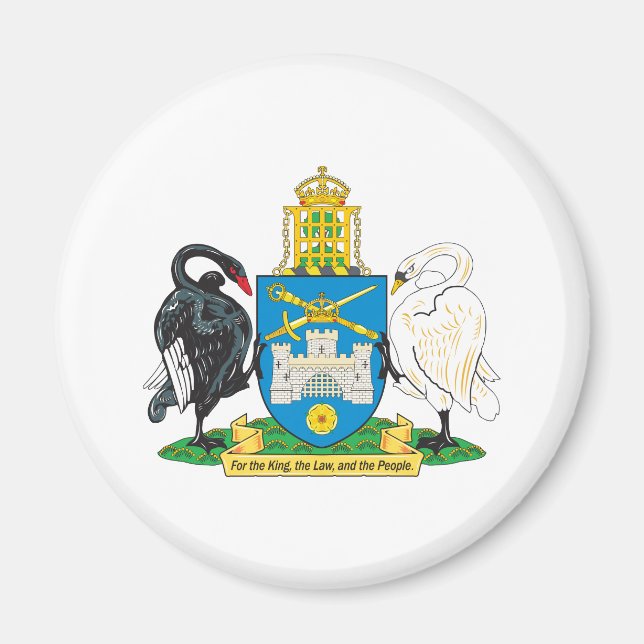 Kanberra-Wappen Magnet (Vorne)