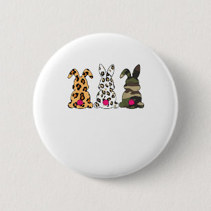 Kanbits Bunnies Leopard Camouflage Happy Oaster Da Button