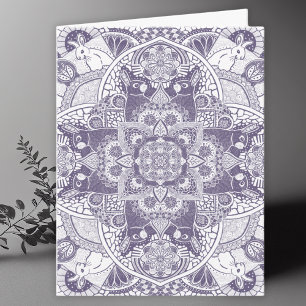 Kanbits Mandala Art Blank Dankeskarte
