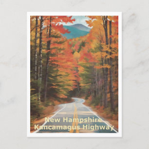 Kancamagus Highway in der Herbstsaison Grafische K Postkarte