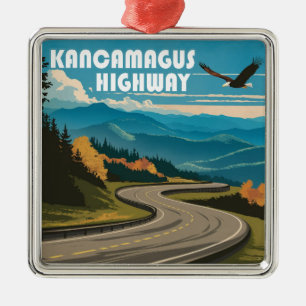 Kancamagus Highway New Hampshire Eagle Ornament Aus Metall