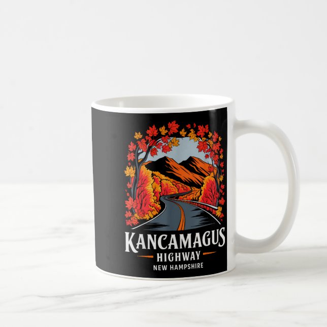 Kancamagus Highway New Hampshire Fall Foliage Souv Kaffeetasse (Rechts)