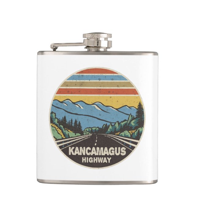 Kancamagus Highway New Hampshire Flachmann (Vorderseite)