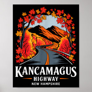 Kancamagus Highway New Hampshire Herbstlaub Souv Poster
