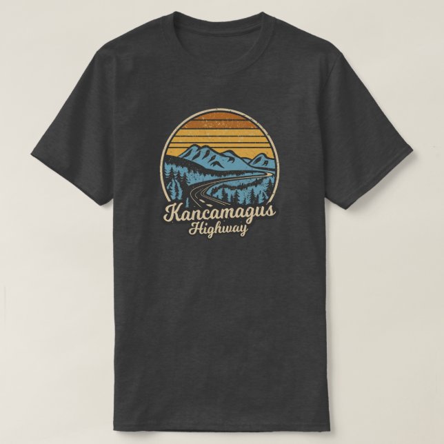 Kancamagus Highway New Hampshire Retro T-Shirt (Design vorne)