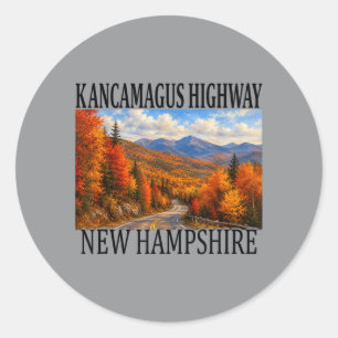 Kancamagus Highway New Hampshire Runder Aufkleber