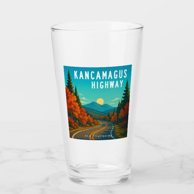 Kancamagus Highway New Hampshire Sunset Glas (Vorderseite)