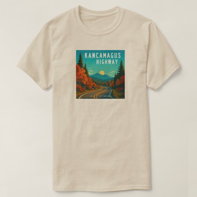 Kancamagus Highway New Hampshire Sunset T-Shirt (Design vorne)