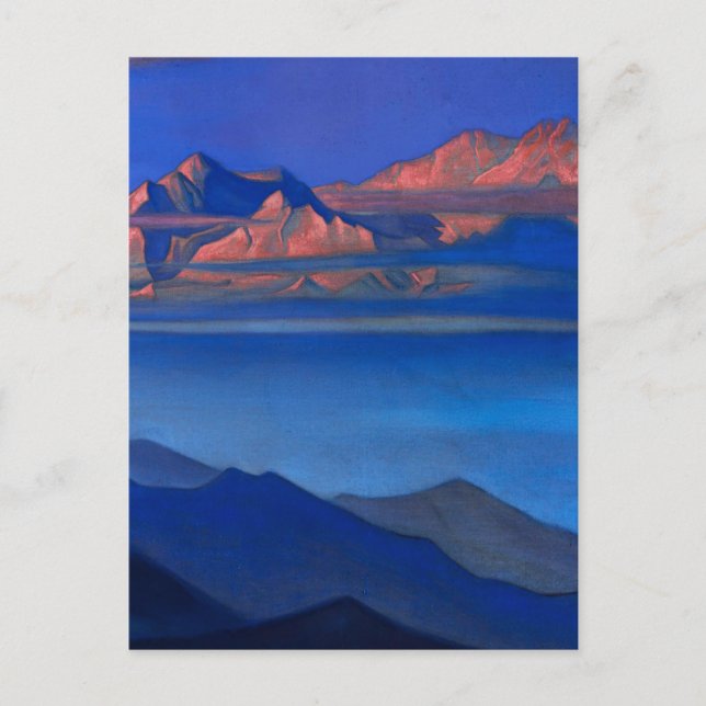 "Kanchenjunga" von Nicholas Roerick Postkarte (Vorderseite)