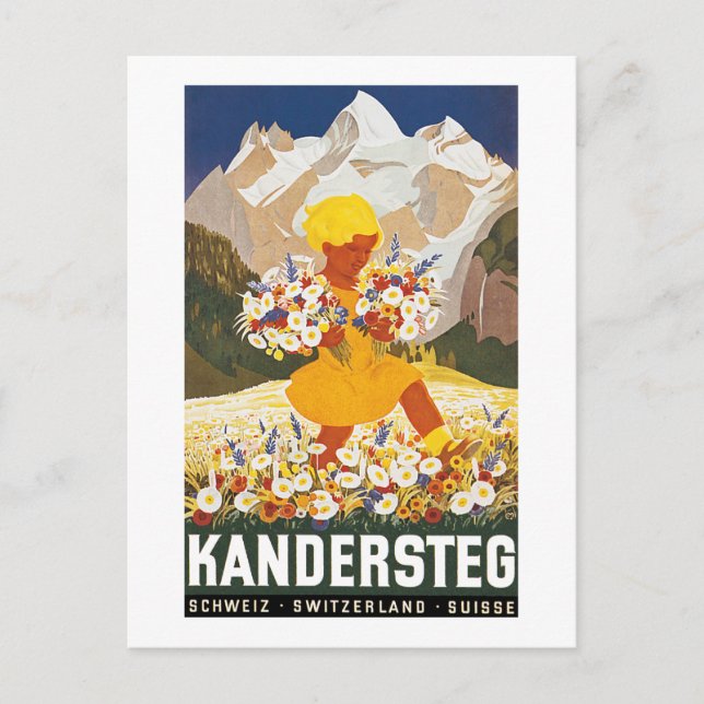Kandersteg Postkarte (Vorderseite)