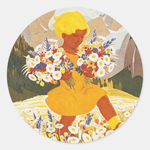 Kandersteg Runder Aufkleber