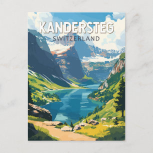 Kandersteg Schweiz Reise Kunst Vintage Postkarte