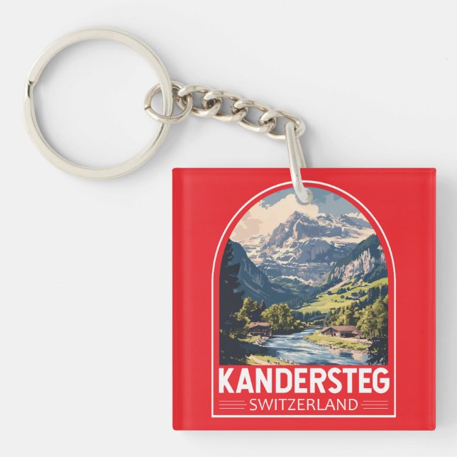 Kandersteg Schweiz Reisen Schlüsselanhänger (Vorderseite)