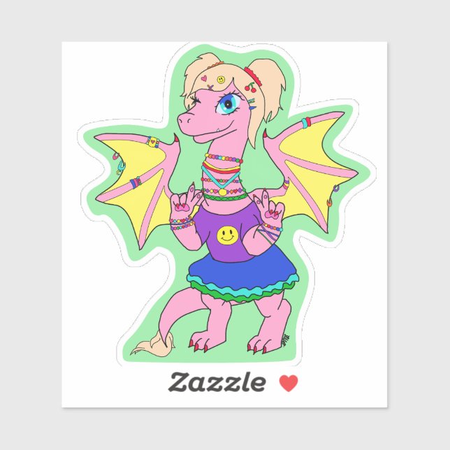 Kandi Dragon Aufkleber (Blatt)