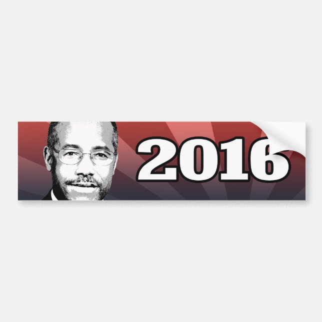 KANDIDAT 2016 BENS CARSON AUTOAUFKLEBER (Vorne)