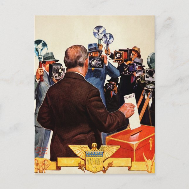 Kandidatenabstimmung Postkarte (Vorderseite)