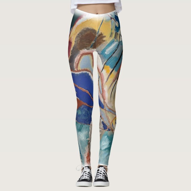 Kandinski Druck-Leggings Leggings (Vorderseite)
