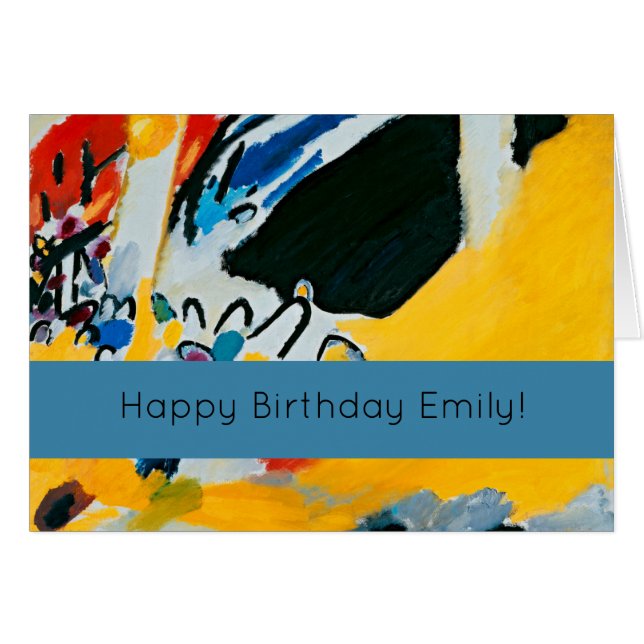 Kandinski Impression III Konzert Abstrakte Malerei (Vorderseite (Horizontal))