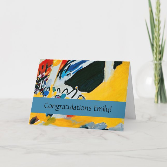 Kandinski Impression III Konzert Abstrakte Malerei Karte (Vorderseite)