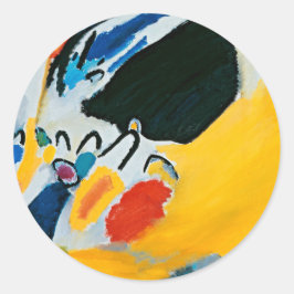 Kandinski Impression III Konzert Abstrakte Malerei Runder Aufkleber
