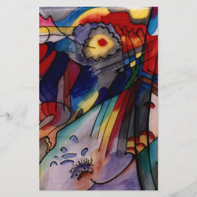 Kandinsky 1913 Abstrakte Malerei Briefpapier (Vorderseite)