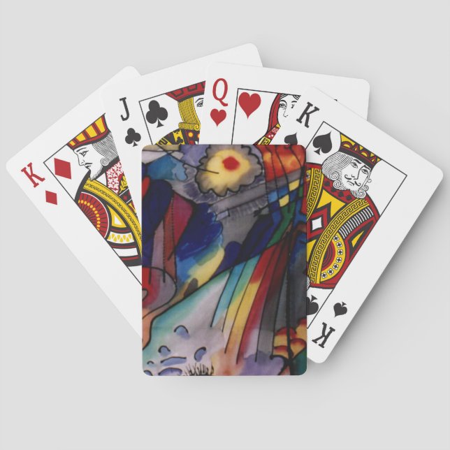 Kandinsky 1913 Abstrakte Malerei Spielkarten (Rückseite)